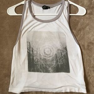Mandala white tank Xs / small / medium